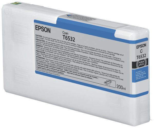 Epson T6532 Cyan Ink Cartridge (200ml) cartucho de tinta 1 pieza(s) Original Cian - Imagen 4
