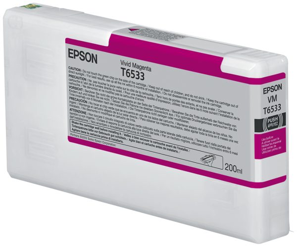 Epson T6533 Vivid Magenta Ink Cartridge (200ml) cartucho de tinta 1 pieza(s) Original Magenta vivo - Imagen 4
