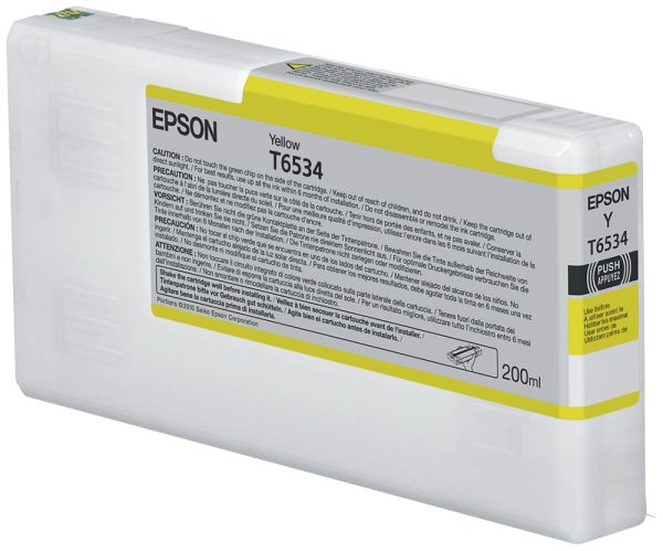 Epson T6534 Yellow Ink Cartridge (200ml) cartucho de tinta 1 pieza(s) Original Amarillo