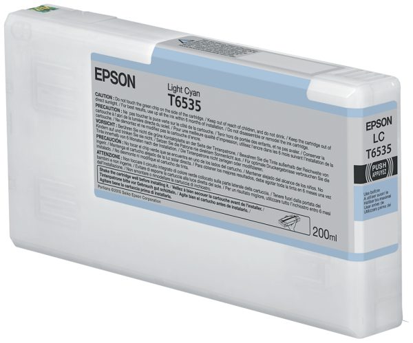 Epson T6535 Light Cyan Ink Cartridge (200ml) cartucho de tinta 1 pieza(s) Original Cian claro - Imagen 4