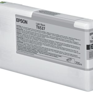 Epson T6537 Light Black Ink Cartridge (200ml) cartucho de tinta 1 pieza(s) Original Negro claro