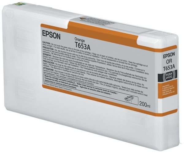 Epson T653A Orange Ink Cartridge (200ml) cartucho de tinta 1 pieza(s) Original Naranja - Imagen 4