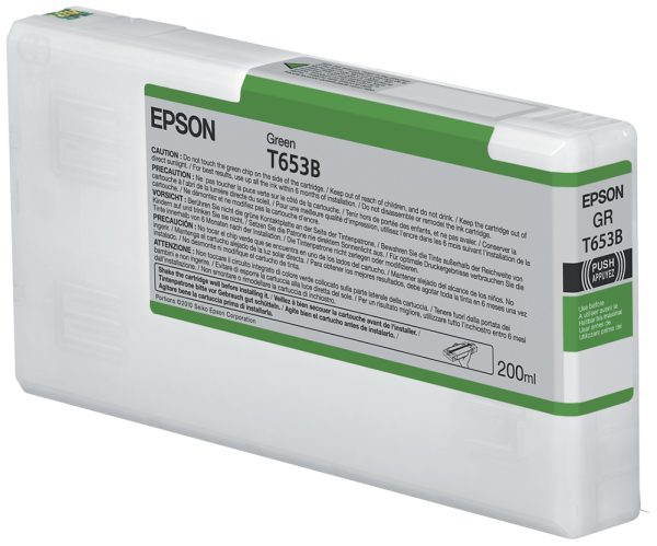 Epson T653B Green Ink Cartridge (200ml) cartucho de tinta 1 pieza(s) Original Verde