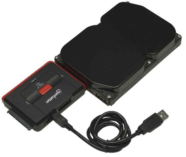 Manhattan Adaptador USB de Alta Velocidad 2.0 a SATA/ IDE - Imagen 3