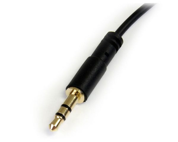 StarTech.com Cable Delgado de 91cm de Audio Estéreo Mini Jack de 3.5mm en Ángulo Derecho Macho a Macho - Imagen 3