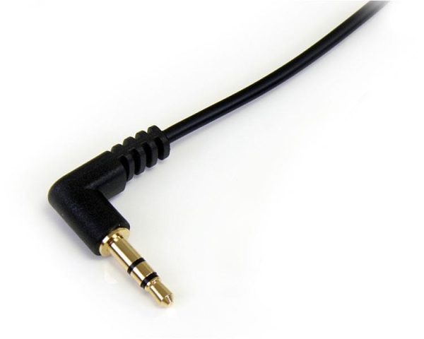 StarTech.com Cable Delgado de 91cm de Audio Estéreo Mini Jack de 3.5mm en Ángulo Derecho Macho a Macho - Imagen 2