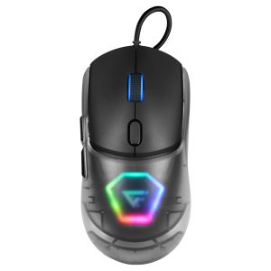 Game Factor MOG530-BK ratón Juego Ambidiestro USB tipo A 12000 DPI
