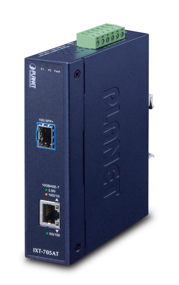 PLANET IXT-705AT convertidor de red 20000 Mbit/s Azul - Imagen 2