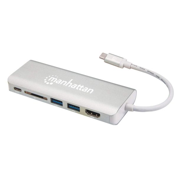 Manhattan Docking Station multiplicador de puertos USB Tipo-C 6 en 1 - Imagen 2