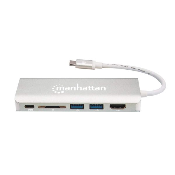 Manhattan Docking Station multiplicador de puertos USB Tipo-C 6 en 1 - Imagen 3