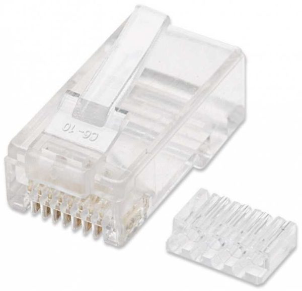 Intellinet PLUG RJ45 CAT6 SOLIDO UTP BOTE 100 PZAS ORO 15-MICRAS - Imagen 4