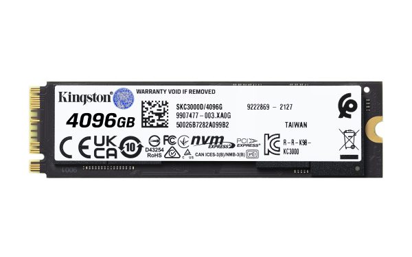 Kingston Technology KC3000 4.1 TB M.2 PCI Express 4.0 NVMe 3D TLC - Imagen 2