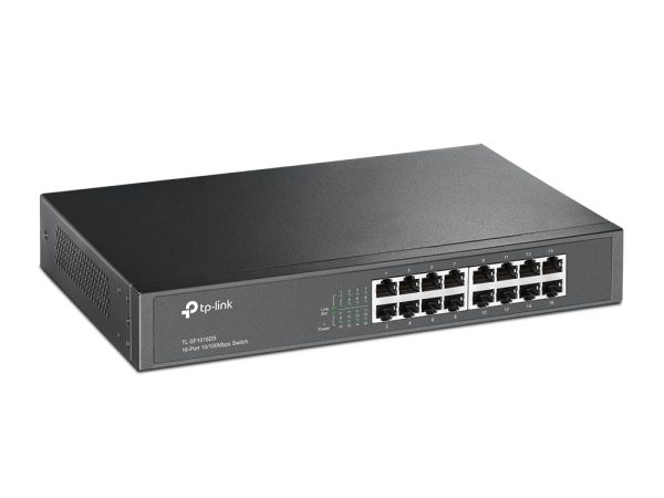 TP-Link TL-SF1016DS dispositivo de redes No administrado Fast Ethernet (10/100) 1U Negro - Imagen 2