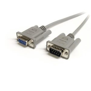 StarTech.com Cable de 1.8m de Extensión DB9 Serial RS232 EGA Macho a Hembra - Extensor Gris