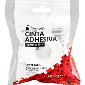 Nextep NE-607T cinta adhesiva de papelería o oficina 33 m Blanco 2 pieza(s)