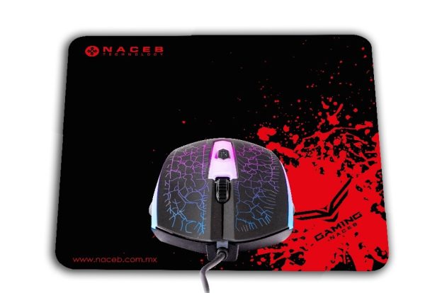 Naceb Technology NA-632 ratón Juego Ambidiestro USB tipo A Óptico 1200 DPI