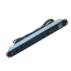 Ditek DTK-RMAC12 supresor de picos Negro 12 salidas AC 110 - 120 V 3 m