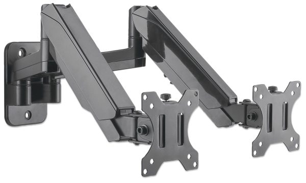 Manhattan Soporte universal de pared para dos monitores, con pistones a gas - Imagen 3