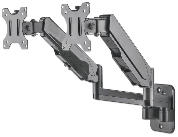 Manhattan Soporte universal de pared para dos monitores, con pistones a gas - Imagen 4