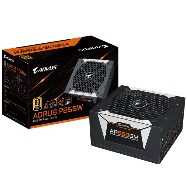 GIGABYTE AP850GM unidad de fuente de alimentación 850 W 20+4 pin ATX ATX Negro - Imagen 2