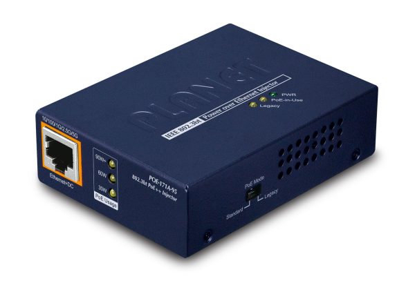 PLANET POE-171A-95 dispositivo de redes Gigabit Ethernet (10/100/1000) Energía sobre Ethernet (PoE) Azul - Imagen 2