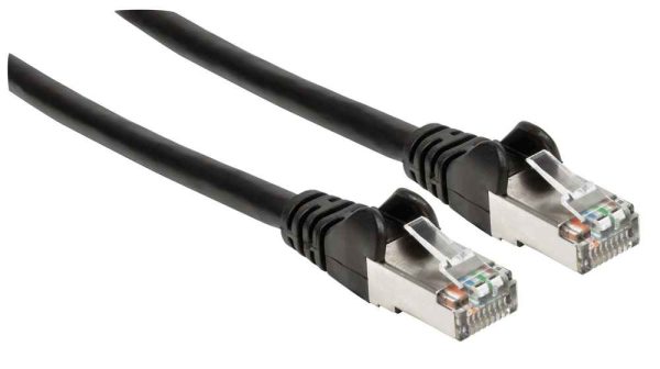 Intellinet Cable de Red Cat6a S/FTP, 30 cm, Negro - Imagen 2