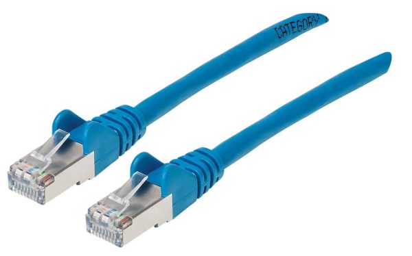 Intellinet Cable de Red Cat6a S/FTP, 30 cm, Azul