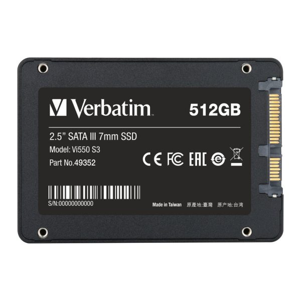 Verbatim Vi550 S3 512 GB 2.5" Serial ATA III 3D NAND - Imagen 3