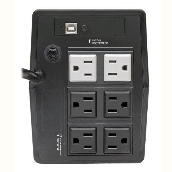 Tripp Lite AVRT450U UPS No Break Interactivo de 450VA 360W con 6 Tomacorrientes - AVR, 120V, 50Hz / 60Hz, USB, Torre - Imagen 2