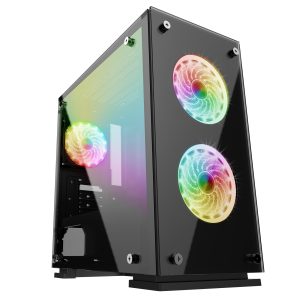 Vorago CSG550 gabinete de computadora Escritorio Negro
