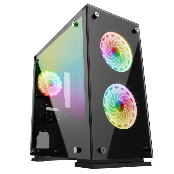 Vorago CSG550 gabinete de computadora Escritorio Negro