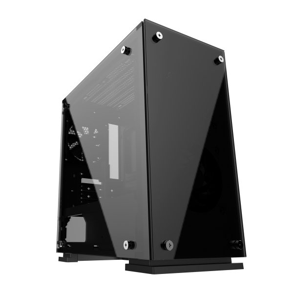 Vorago CSG550 gabinete de computadora Escritorio Negro - Imagen 2