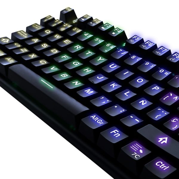 Yeyian YAT1804 teclado Juego USB QWERTY Español Negro - Imagen 4