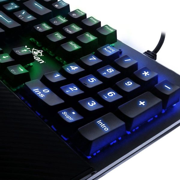 Yeyian YAT1801 teclado Juego USB QWERTY Español Negro - Imagen 3