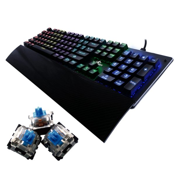 Yeyian YAT1801 teclado Juego USB QWERTY Español Negro - Imagen 4