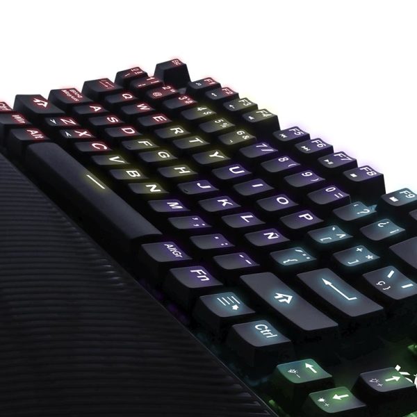 Yeyian YAT1803 teclado Juego USB QWERTY Español Negro - Imagen 4