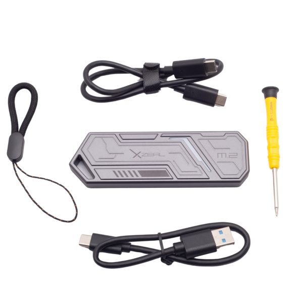 XZEAL XZENNV1G caja para disco duro externo Carcasa para SSD Plata M.2 - Imagen 4