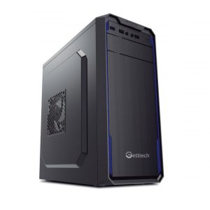 Getttech GG1803 gabinete de computadora Escritorio Negro, Azul 500 W
