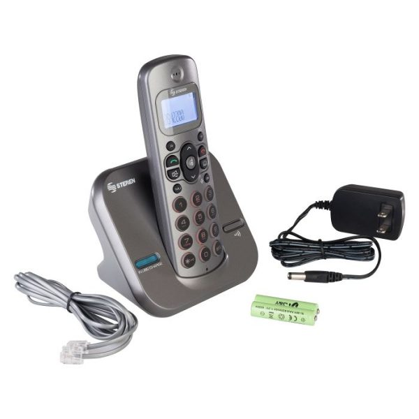 Steren TEL-2414 teléfono Teléfono DECT Identificador de llamadas Plata - Imagen 2