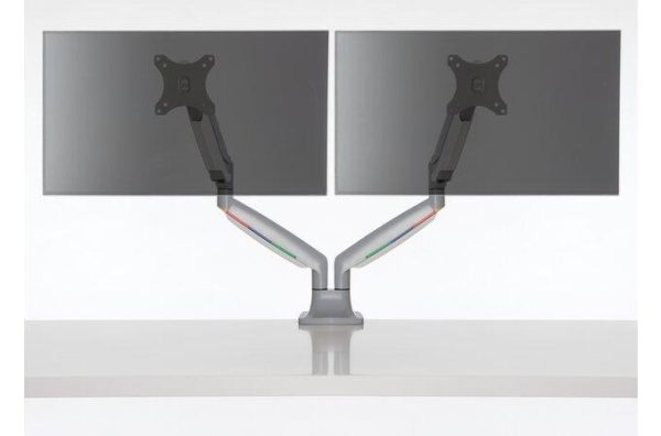 Kensington Brazo SmartFit® de altura ajustable con controles de un solo toque para dos monitores - Imagen 4