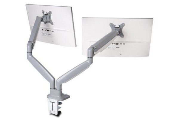 Kensington Brazo SmartFit® de altura ajustable con controles de un solo toque para dos monitores