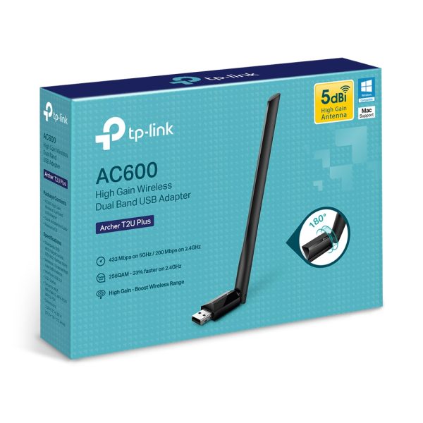 TP-Link Archer T2U Plus Interno WLAN 600 Mbit/s - Imagen 4