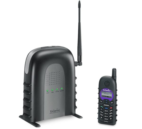 EnGenius SIP System Teléfono DECT Identificador de llamadas Negro, Gris