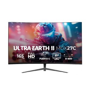 Balam Rush BR-938273 monitor de computadora 68.6 cm (27") 1920 x 1080 Pixeles Full HD LCD Negro