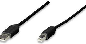 Manhattan 342650 cable USB USB 1.1 1.8 m USB A USB B Negro