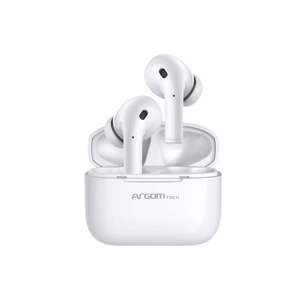 ArgomTech ARG-HS-5070BL audífono y auriculare Auriculares True Wireless Stereo (TWS) Intra auditivo Llamadas/Música Bluetooth Blanco - Imagen 4