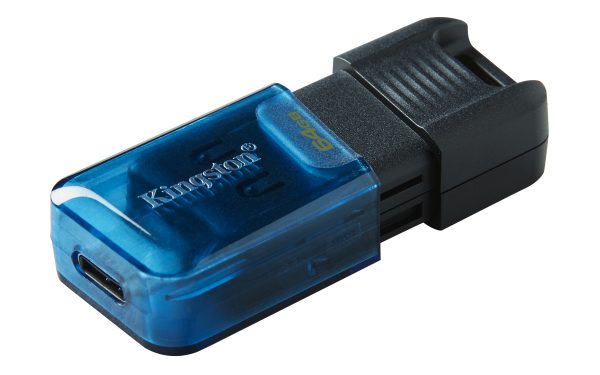 Kingston Technology DataTraveler 80 M unidad flash USB 64 GB USB Tipo C 3.2 Gen 1 (3.1 Gen 1) Negro, Azul - Imagen 4