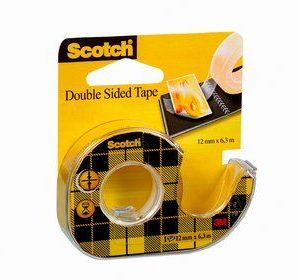 3M 136D dispensador de cinta adhesiva Negro, Amarillo