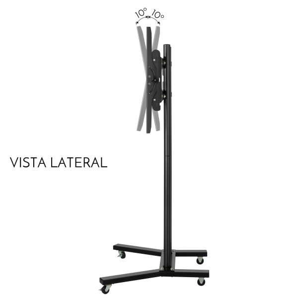 Steren STV-150 soporte para pantalla plana 152.4 cm (60") Pared Negro - Imagen 2