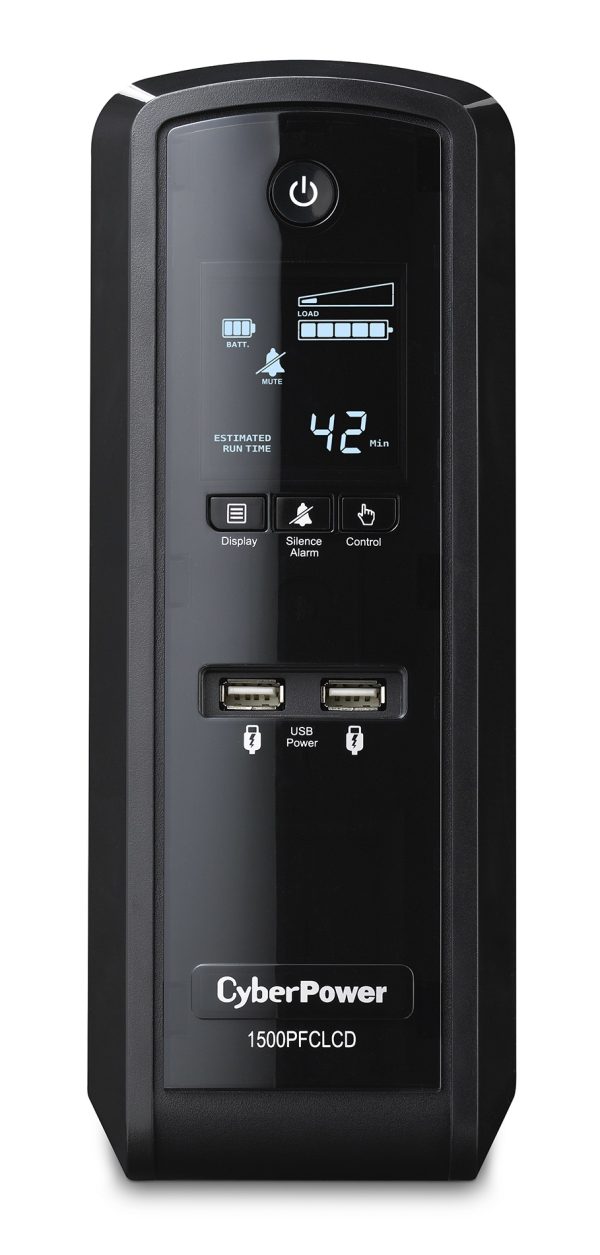 CyberPower CP1500PFCLCD sistema de alimentación ininterrumpida (UPS) Línea interactiva 1.5 kVA 900 W 10 salidas AC